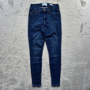 RE Generation Jeans Women's 1/25 Blue Meadow Skinny Ankle Stretch Denim Pants